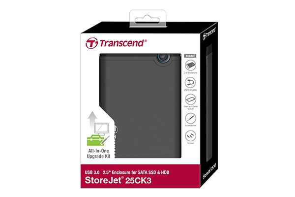 Ext box for disks 2.5 USB 3.0-Transcend SSD/HDD Upgrade Kit