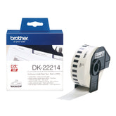 Brother DK-22214 - Blanco - Rollo (1,2 cm x 30,5 m) papel térmico - para Brother QL-1050, 1060, 500, 550, 560, 570, 580, 600, 650, 700, 710, 720, 820