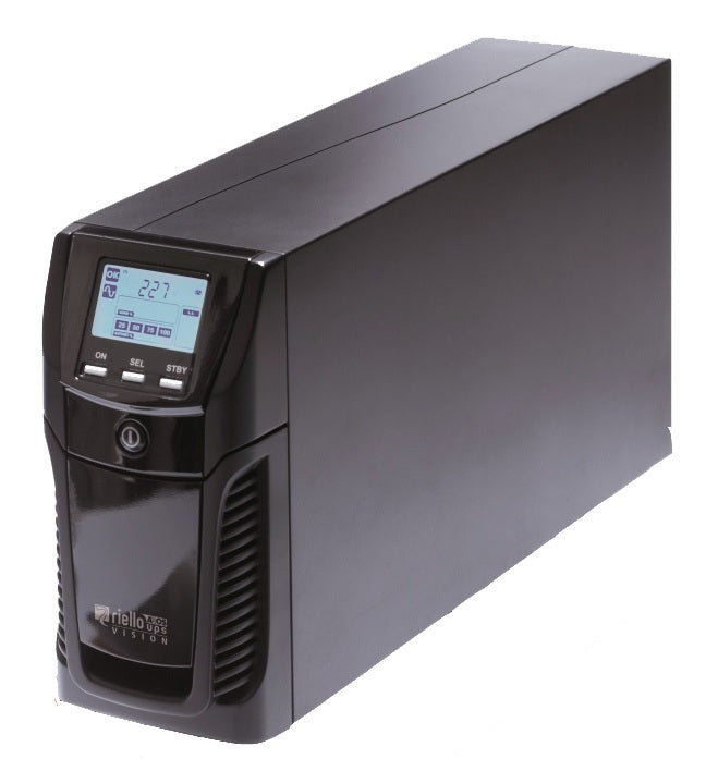 Riello UPS Vision VST 1100 - UPS - AC 200/208/220/230/240 V - 880 Watt - 1100 VA - RS-232, USB - conectores de saída: 4 - cinza escuro, RAL 7016