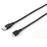 EQUIP CABLE USB 3.0 A TO MICRO-B M 1.80MT BLACK