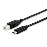 EQUIP CABLE USB 2.0 BC M/M 1MT BLACK