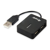 EQUIP LIFE HUB 4 PUERTOS USB 2.0 NEGRO