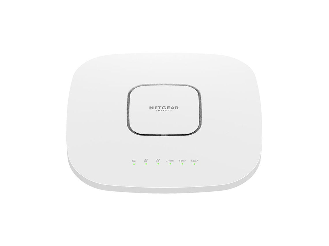 NETGEAR Insight WAX630 - Punto de acceso inalámbrico - Wi-Fi 6 - 2,4 GHz (1 banda)/5 GHz (2 bandas) - montaje en pared/techo