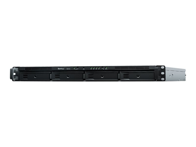 Synology RackStation RS818+ - NAS server - 4 bays - rack mountable - SATA 6Gb/s - RAID (hard disk expansion) 0, 1, 5, 6, 10, JBOD, 5 hot spare, 6 spare, 10 spare, 1 spare - RAM 2 GB - Gigabit Ethernet - iSCSI assistance -