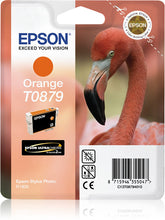 Epson T0879 - 11,4 ml - naranja - original - blister - cartucho de tinta - para Stylus Photo R1900