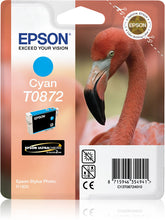 Epson T0872 - 11.4 ml - azul cyan - original - blister - tinteiro - para Stylus Photo R1900