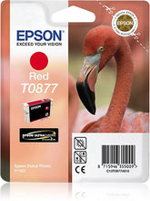 Epson T0877 - 11,4 ml - rojo - original - blister - cartucho de tinta - para Stylus Photo R1900