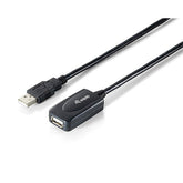 EQUIP EXTENSION CABLE USB 2.0 A/AM/F 15MT BLACK