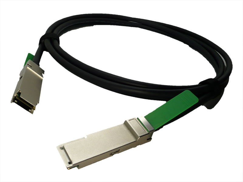 Cable de cobre pasivo Cisco 40GBASE-CR4 - Cable de conexión directa - QSFP+ a QSFP+ - 1 m - doble axial - estriado - para Catalyst 3016, Nexus 3016, 3064-E, 3064PQ, 3064-X