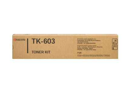 Kyocera TK 603 - Black - original - toner cartridge - for KM 4530, 5530, 6330, 7530