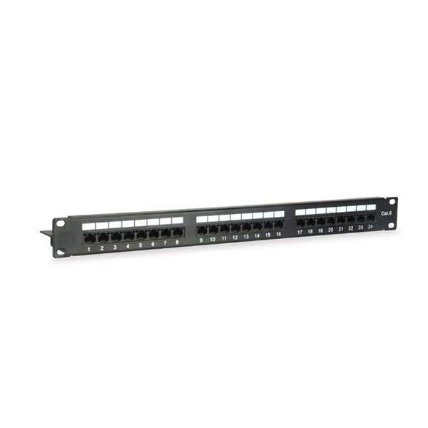 EQUIP PATCH PANEL 19 CAT6 UTP 24P 1U BLACK