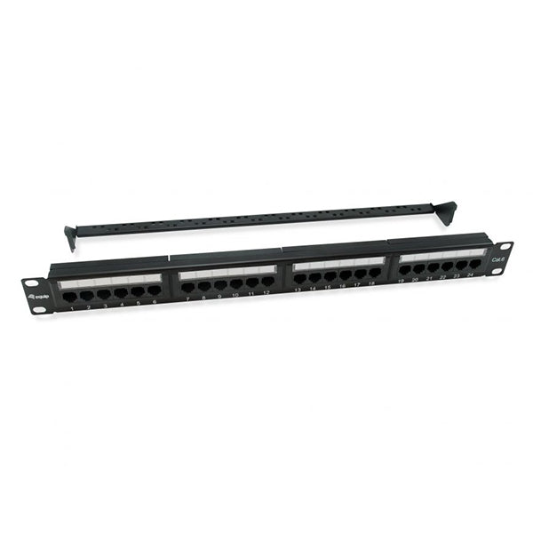 EQUIP PATCH PANEL 19 CAT6 UTP 24P 1U NEGRO BASIC