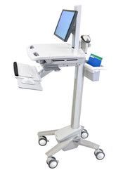 Ergotron StyleView - Carrinho - para ecrã LCD/equipamento PC - médico - plástico, alumínio, aço revestido de zinco - cinza, branco, alumínio polido - tamanho de tela: até 24"