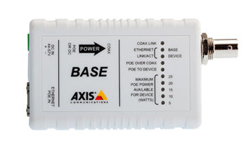 AXIS T8640 Ethernet Over Coax PoE+ Adapter - Media Converter - 100Mb LAN - over Coax - 10Base-T, 100Base-TX - RJ-45 / BNC (pack of 2) - for AXIS M3067, M3068, M3085, M3086, M5075, P1346 , P1455, P5534, Q1656, Q1715, Q1942