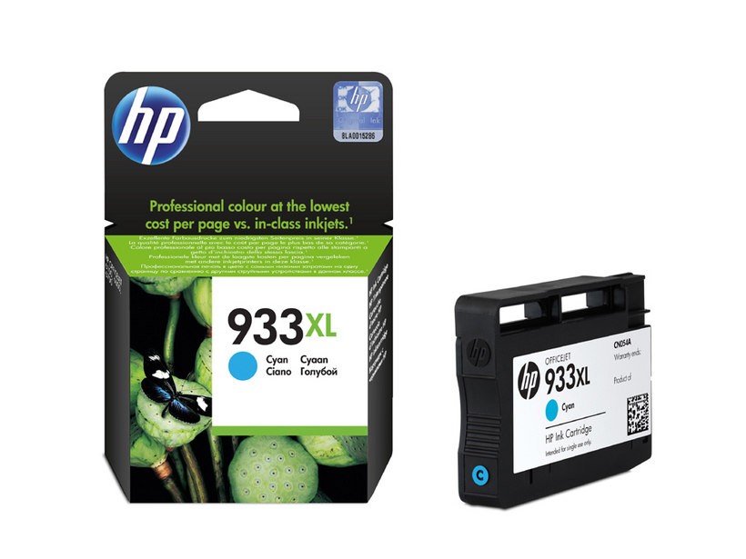 HP 933XL - High Performance - cyan blue - original - ink cartridge - for Officejet 6100, 6600 H711a, 6700, 7110, 7510, 7610, 7612