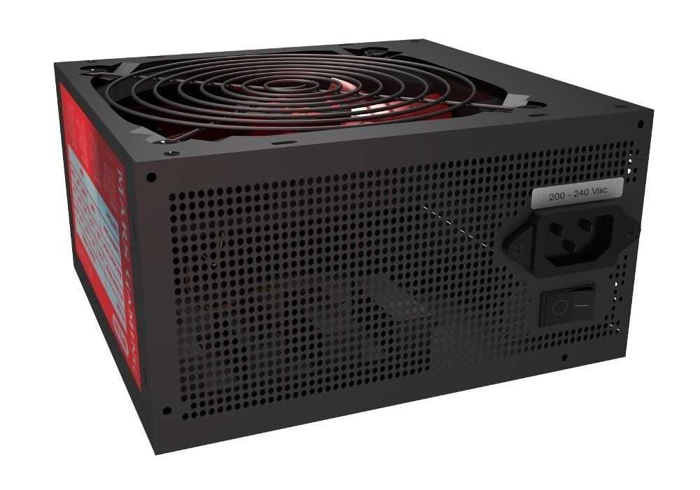 Fuente MARS GAMING MPII 650W, PFC activo, 85+, cable modular - MPII650 (MPII650)