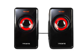 Altavoces MARS GAMING 10 W RMS, subwoofer vibrador ultragraves, control de volumen remoto - MS1 (MS1)