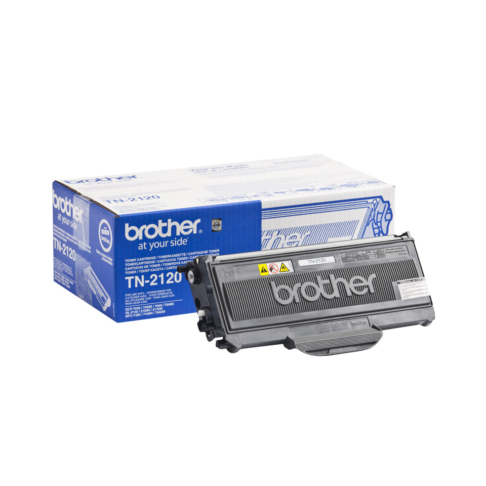 Brother TN2120 - Negro - original - cartucho de tóner - para Brother DCP-7030, 7040, 7045, HL-2140, 2150, 2170, MFC-7320, 7440, 7840, Justio DCP-7040