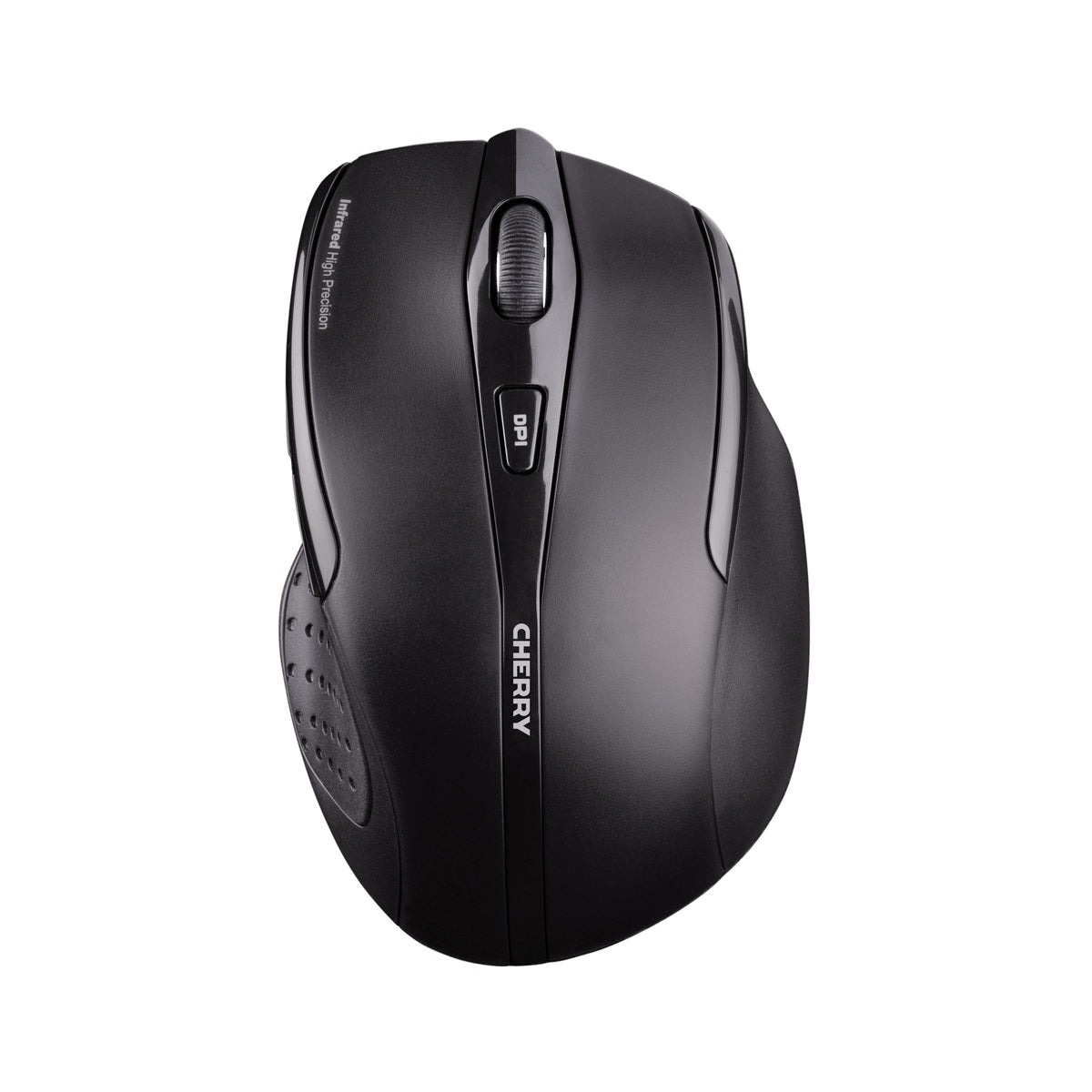 CHERRY MW 3000 - Mouse - right hand - infrared - 5 buttons - wireless - 2.4 GHz - USB wireless receiver - black