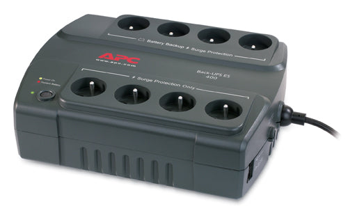 APC Back-UPS ES 400 - UPS - AC 230 V - 240 Watt - 400 VA - output connectors: 8 - charcoal