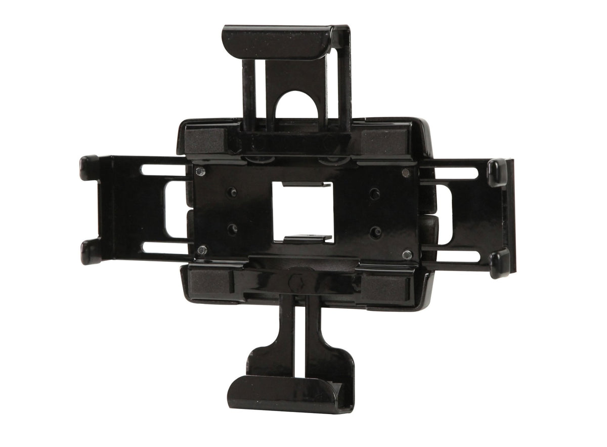 Peerless Universal Tablet Cradle PTM200 - Mounting Kit (wall mount) - for tablet - black - mounting interface: 75 x 75 mm - wall mountable - for 100 Series Desktop Mount, 420A Series Wall Mount, 620AD Series Wall Mount