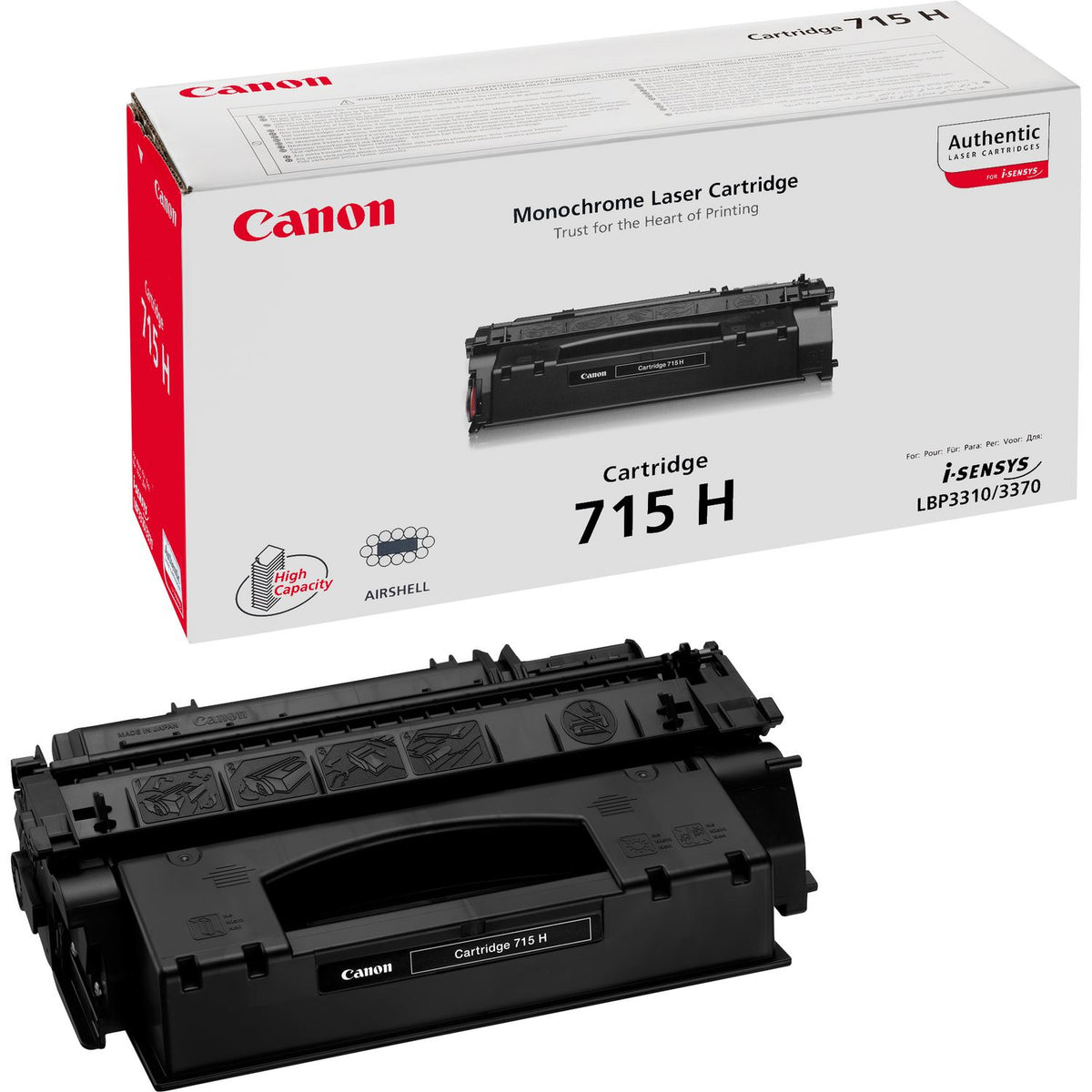 Canon 715H - Preto - original - cartucho de toner - para i-SENSYS LBP3310, LBP3370