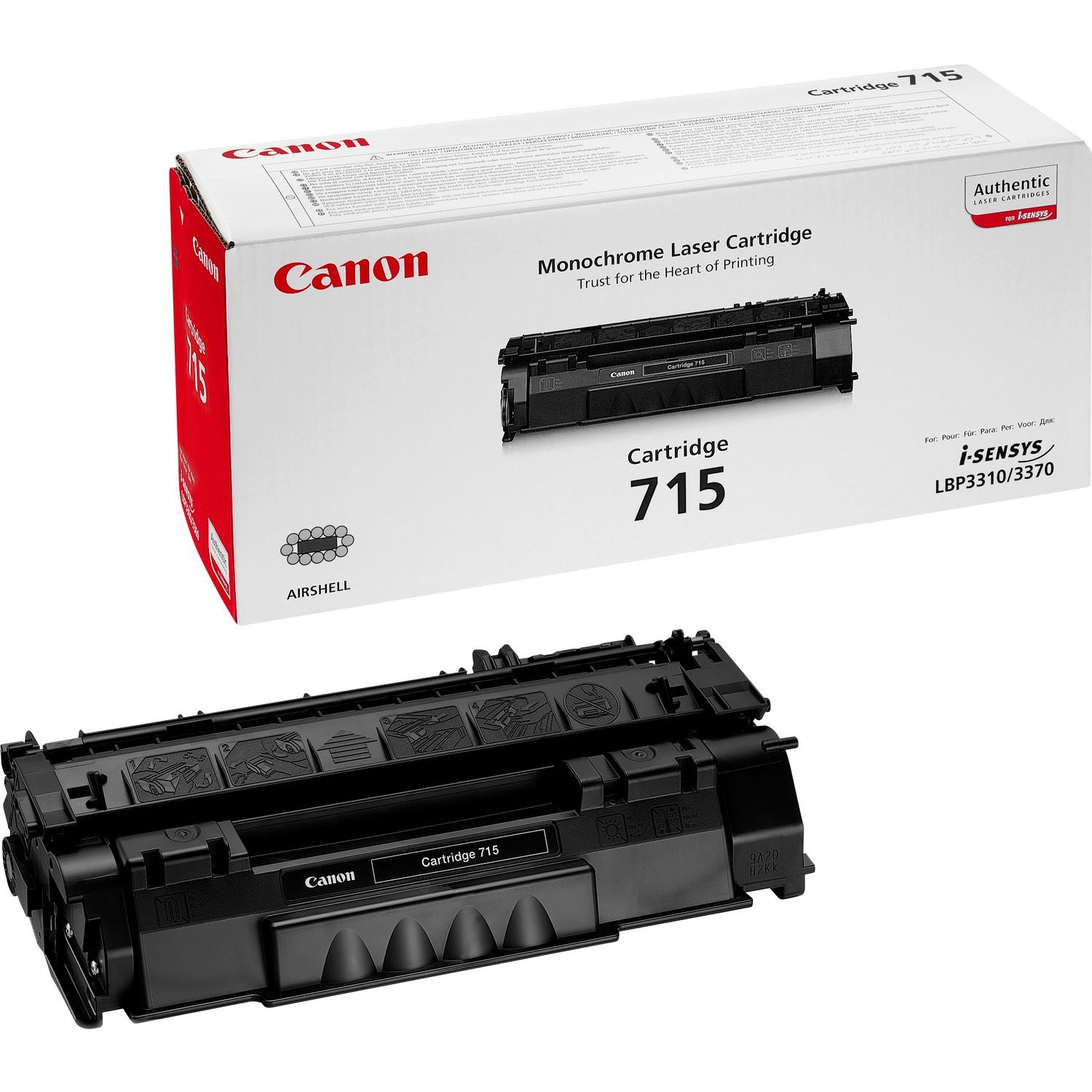 Canon 715 - Negro - original - cartucho de tóner - para i-SENSYS LBP3310, LBP3370