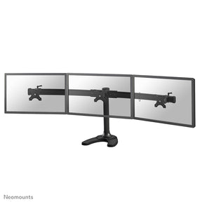 Neomounts by Newstar FPMA-D650D - Mounting kit - full-motion - for 2 LCD displays - black - screen size: 17"-27" - clamp mountable, grommet, desktop mountable