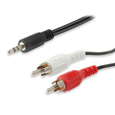 EQUIP AUDIO JACK CABLE 3.5 TO 2xRCA MALE 2MT