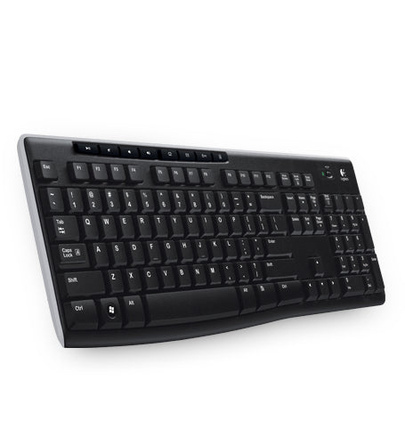 Logitech Wireless Keyboard K270 - Teclado - Inalámbrico - 2,4 GHz - EE. UU./Europa