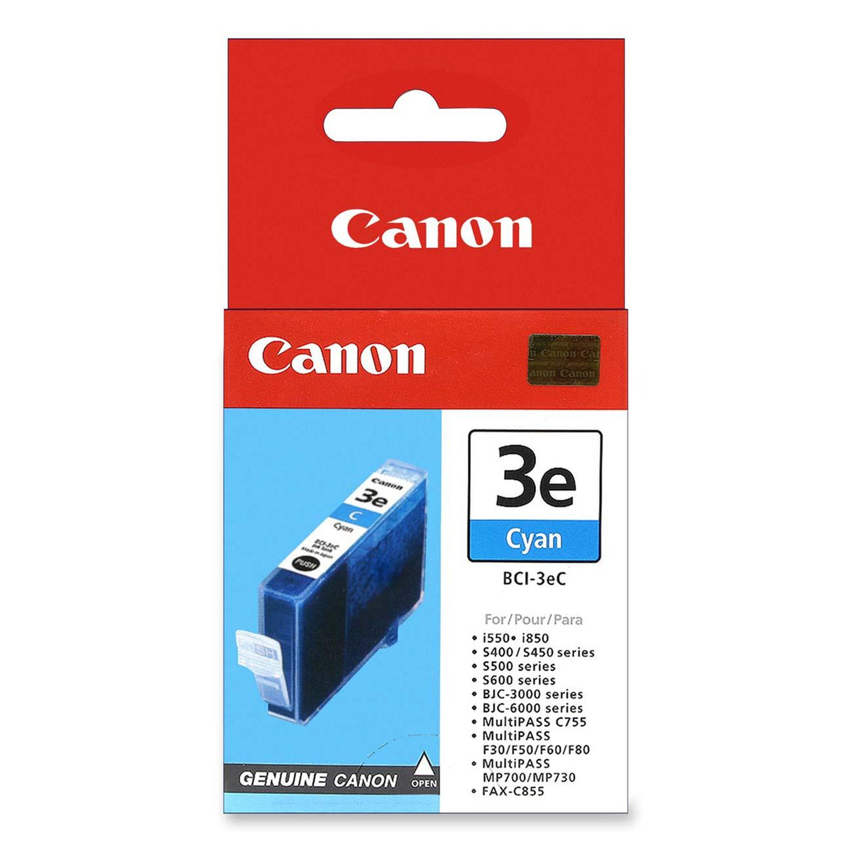 Canon BCI-3EC - Cyan blue - original - ink tank - for BJC-400, 600, i450, 550, MultiPASS C755, MP390, S400, 520, 530, SmartBase MP390, MP730