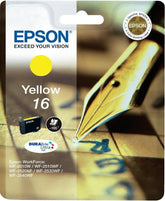 Epson 16 - 3.1 ml - amarelo - original - tinteiro - para WorkForce WF-2010, 2510, 2520, 2530, 2540, 2630, 2650, 2660, 2750, 2760