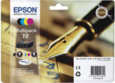 Epson 16 Multipack - Pack de 4 - preto, amarelo, azul cyan, magenta - original - tinteiro - para WorkForce WF-2010, 2510, 2520, 2530, 2540, 2630, 2650, 2660, 2750, 2760