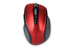 Kensington Pro Fit Mid-Size - Mouse - Right - Optical - Wireless - 2.4 GHz - USB Wireless Receiver - Ruby Red