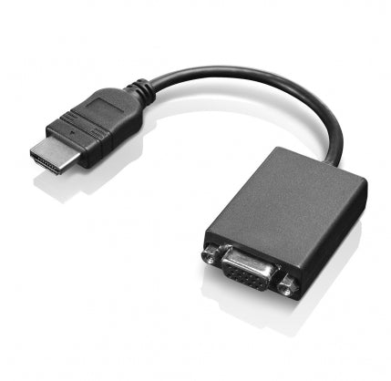 Lenovo - Adaptador de vídeo - HDMI macho para HD-15 (VGA) fêmea - 20 cm - para ThinkCentre M90a Gen 3, M90a Pro Gen 3, M90q Gen 2, M90t Gen 3, ThinkPad L13 Yoga Gen 3