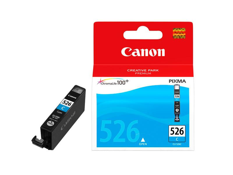 Canon CLI-526C - 9 ml - cyan blue - original - blister with security - ink tank - for PIXMA iP4950, iX6550, MG5350, MG6150, MG6250, MG8150, MG8250, MX715, MX885, MX892, MX895