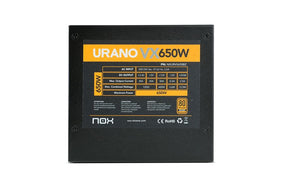 Fonte Alim. 650W ATX NOX Urano VX 650W 80PLUS Bronze