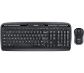 Logitech Wireless Combo MK330 - Combo de teclado y ratón - Inalámbrico - 2,4 GHz - Reino Unido - Negro