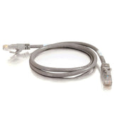 C2G Cat6a Booted Shielded (STP) Network Patch Cable - Patch cable - RJ-45(M) to RJ-45(M) - 0.5 m - PTB - CAT 6a - molded, knotless, braided - gray