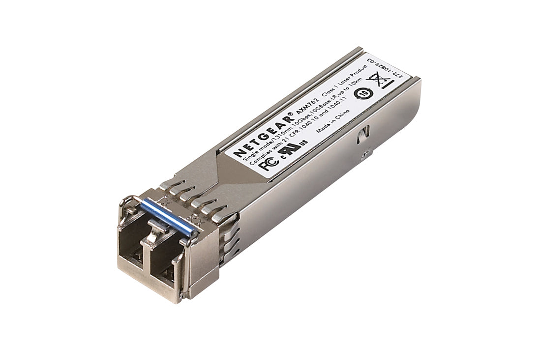 NETGEAR ProSafe AXM762 - SFP+ Transceiver Module - 10 GigE - 10GBase-LR - singlemode LC - up to 300 m - 1310 nm (pack of 10)