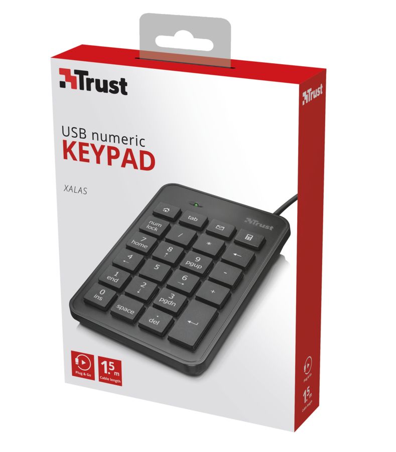 Teclado TRUST XALAS numérico - 22221