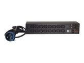 APC Switched Rack PDU - Unidade de controle de alimentação (montável em bastidor) - AC 230 V - Ethernet 10/100 - conectores de saída: 16 - 2U - 19" - preto - para P/N: AR3100, AR3150 (AP7922)