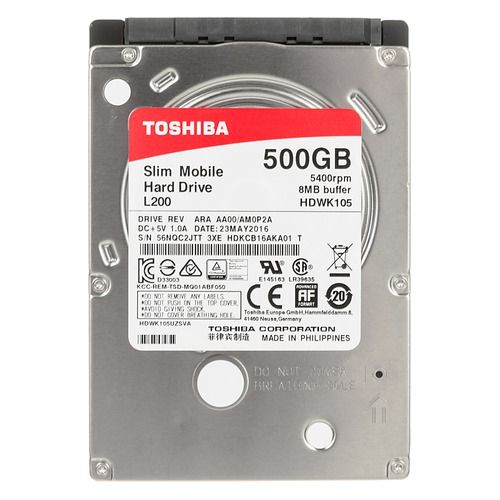 Disk 2.5 NB 7mm 500GB TOSHIBA 8Mb SATA 6Gb/s 54rp-L200