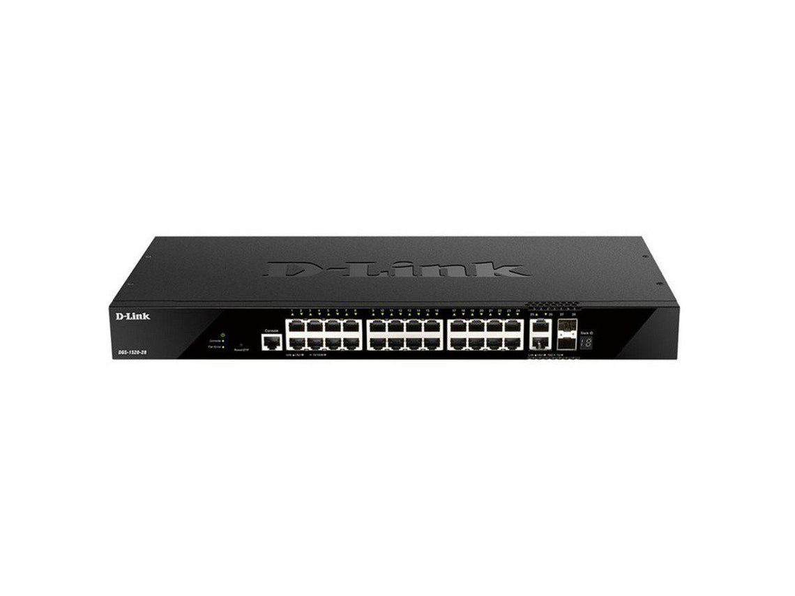 D-LINK SWITCH 24 PORTS GE + 2 10GE PORTS + 2 SFP+ SMART MANAGED