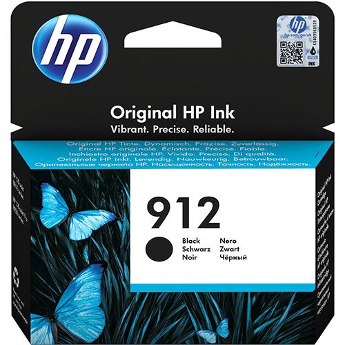 HP 912 - 8,29 ml - negro - original - cartucho de tinta - para Officejet 80XX, Officejet Pro 80XX