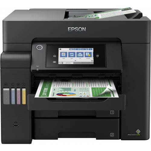 Epson EcoTank ET-5800 - Impressora multi-funções - a cores - jacto de tinta - A4 (210 x 297 mm) (original) - A4 (media) - até 25 ppm (impressão) - 550 folhas - 33.6 Kbps - USB 2.0, LAN, Wi-Fi(ac) - preto