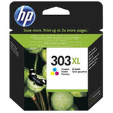 HP 303XL - 10 ml - High Yield - color (cyan, magenta, yellow) - original - ink cartridge - for ENVY Photo 62XX, Photo 71XX, Photo 78XX, ENVY Inspire 72XX, 79XX, Tango