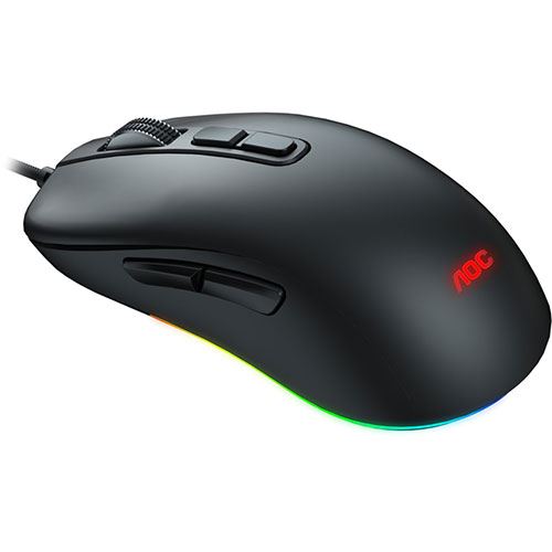 AOC Gaming GM300 - Mouse - right - optical - 7 buttons - with cable - USB 2.0 (GM300B)