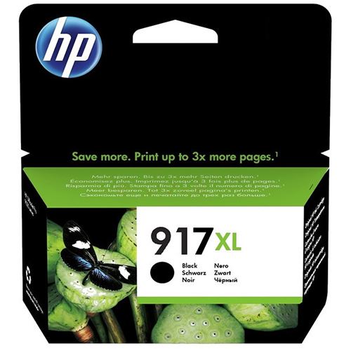 HP 917XL - 39,2 ml - Alto rendimiento - negro - original - cartucho de tinta - para Officejet 8022, Officejet Pro 8020, 8022, 8023, 8024, 8025, 8028, 8035