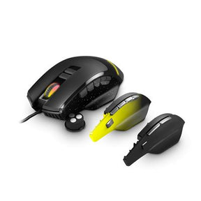 ESG M5 TRIFORCE - Mouse - ergonomic - optical - 15 buttons - with cable - USB 2.0